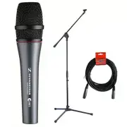 Sennheiser E865 Cardioid Handheld Condenser Microphone w/ XLR Cable & Mic Stand