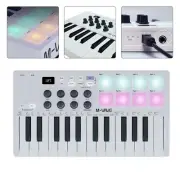 For M VAVE MIDI 25 Key USB MIDI Keyboard Controller With 8 Backlit Drum Pads 8