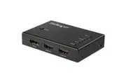 StarTech.com VS421HDDP Audio/Video Switchbox - Cable - 4096 x 2160 - 4K - 4 Input Device - 1 Display - Display, Media Player, Bl
