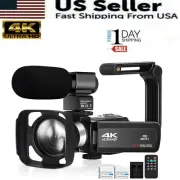 4K UHD Video Camera for YouTube Vlogging Live Streaming Build-in Fill Light with