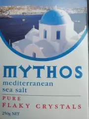 MYTHOS SEA SALT FINE CRYSTALS 250G - NEW LINE (IMPORTED FROM GREECE) FREE POST