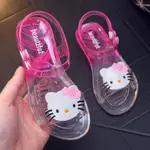 女孩水晶涼鞋兒童果凍公主鞋兒童透明可洗防水軟底夏季防滑涼鞋