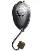 Cook Islands “ Buel Spoon “ Fishing Lure Coin, .999 Fine Silver, Wow! Rare AF