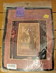 Peacock Tapestry Kit #41121 Beaded Counted Cross Stitch Designs By Wentzler
