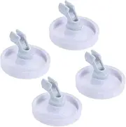 154174501 Dishwasher Wheels Bracket, Replace 154174401 5300809640, AP2135554, 154174502, 154294801, 612977, AH452448, Replacement for Frigidaire Kenmore Tappan Gibson Westinghouse (Pack of 4)