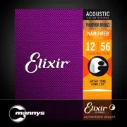 Elixir 16077 Acoustic Phosphor Bronze w/ Nanoweb Coating - Light-Medium (12-56)