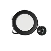 NLS 20111BLK - 10W Tri Colour LED Downlight Dimmable 950lm - Black Trim - 90MM Hole