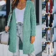 Cardigans for Women Knitted Women's Long Sleeve Knitwear Open Front Cardigan