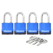 Master Lock 45mm Excell Covered Padlock - 4 Pack