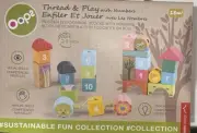 Oops Wooden Thread & Play With Numbers 24 Pcs