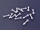 1-4 PCS 14G RETAINER LABRET CLEAR BIO FLEX LIP EAR TRAGUS O RING HIDE PIERCINGS