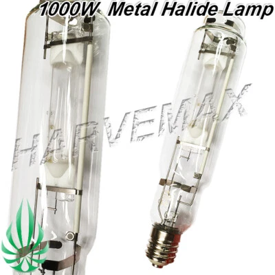 Hydroponic Premium 1000W Metal Halide Grow Lamp 6000K Bulb Grow Light E40 Base