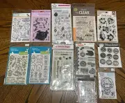 **12 Clear Stamps** My Favorite Things Stamps Simon Says Stampendous Lawn Fawn