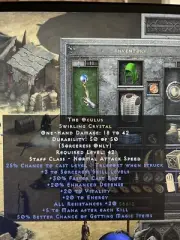 D2R Diablo 2 Resurrected The Oculus Swirling Crystal +3 Sorc Skill Pc&XBOX&Ps4/5