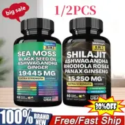 1/2 Pcs Dynamic Bundle - Sea Moss Multivitamin & Shilajit Power Combo 2024 SALE