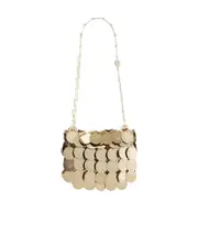 Paco Rabanne Mini Sparkle Shoulder Bag One size Nude