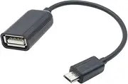 Micro USB 2.0 to USB Adapter Go OTG Cable for Sharing Black Micro USB Adaptor