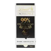 在飛比找momo購物網優惠-【Lindt 瑞士蓮】極醇系列99%巧克力片 50g(黑巧克