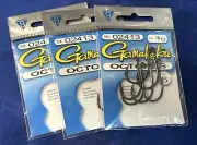 3 packs gamakatsu octopus hook size 3/0 6 per pack 02413 hooks