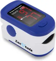 500BL Fingertip Pulse Oximeter Blood Oxygen Saturation Monitor with Batteries In