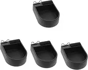 4pcs Tin Dross Collection Box Tin Slag Case Soldering Kit Solder Storage Case Tin Slag Storage Tin Storage Soldering Storage Container Tin Holder Anti-static Bakelite Storage Tray