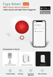 Light Siren Alarm 100dB Loudspeaker Indoor Wireless Strobe Security Alarm System
