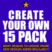 Fifteen Pack of Pin-back Badge Buttons. 1.25 inch CHOOSE ANY FROM OUR LISTINGS