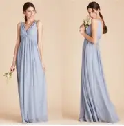 Birdy Grey Lianna Dusty Blue Dress Small NEW NWT BRIDESMAID WEDDING