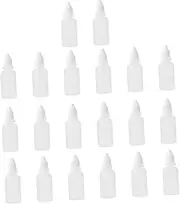 TOPPERFUN 20pcs Eye Drops Container with Graduated Scale Portable Refillable Eye Liquid Dropper Bottle for Travel Solvents Light Oils and More