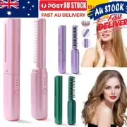 Mini Cordless Hair Curler 2 in 1 Portable Rechargeable Hair Straightener Curler