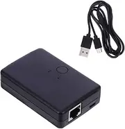 OSALADI Gigabit Ethernet Network Ethernet Splitter Mini Internet Splitter Hub 2-Port Network Adapter