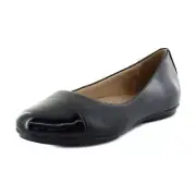 Naturalizer Maxwell-Cap Black Womens Shoes Size 7 W Flats
