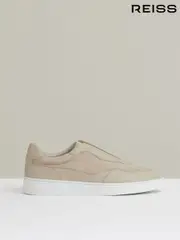 Reiss Ecru Lane Leather Elasticated-Lace Trainers (W29548) | $295