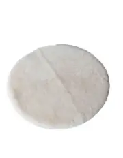 [Naturally Sheepskins] Round Lambskin Play Mat/Tummy Time Rug in Ivory