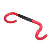 Carbon Fiber Highway Bicycle Curved Handle Color Lable Outside Line Handle red_420MM