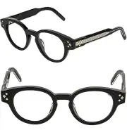 CHRISTIAN DIOR CD DIAMONDO R1I Black Round Eyeglasses 48mm DM50061I DIAMOND