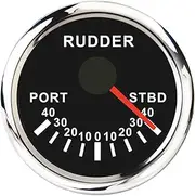 52mm Rudder Angle Indicator Gauge 0-190 ohm Sail Boat Rudder Angle Meter with Mating Sensor Red Backlight 12V 24V (Color : BS1)