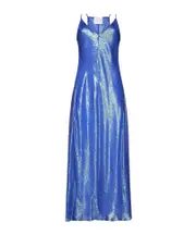 Forte Forte Shimmer Slip Dress 1,2 Blue