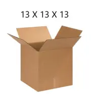 50pcs 13x13x13 Shipping Boxes for Packing & Moving Heavy Duty Corrugated Cartons