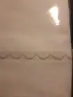 VERA WANG Scalloped 4 Piece KING Satin Weave 100% Cotton WHT/FOG Sheet Set NEW