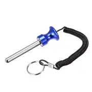 10mm x 80mm Weight Stack Pin with Pull Rope Magnetic Strength Training Blue