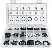 Ohleats 225 PCS O-Ring Assortment Kit Set, 18 Sizes Rubber Auto Sealing O-Ring, Professional Air Conditioning Compressor Gasket Classification Set for Vehicle Repair, Car Accessories