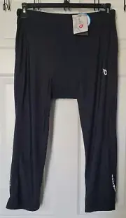 Baleaf NWT Bike Cycling Spin 3D Padded Black Capri Pants Size XL Black Sports