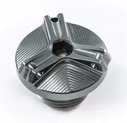 ZEISIU M20 * 2.5 Aluminum Oil Filter Cup Engine Plug Cover Fit For Kawasaki Z900 Z650 Z800 Z400 Z1000 Z1000R Z1000SX Z900RS oil filler cap(Silver)