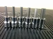 #ak376 NEW! Snap-on 3/8" drive 6pc Hex Socket Drivers From 208efay Set