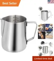 600ml Stainless Steel Milk Frothing Pitcher for Latte Art & Espresso