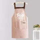 Oil-proof Waterproof Apron with Pockets Cleaning Aprons Chefs Apron Women