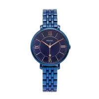 在飛比找momo購物網優惠-【FOSSIL】羅馬優雅鏽鋼手錶-藍紫色面X藍色/36mm(