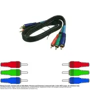 Cable Coax Coaxial RCA 3:3 Video RGB Component 3FT #6271