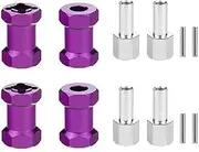 Modification Accessories Wheel Hex Widening Adapter for 1/10 RC Car Crawler for Axial D90 AX10 CC01 SCX10 F350(Purple)